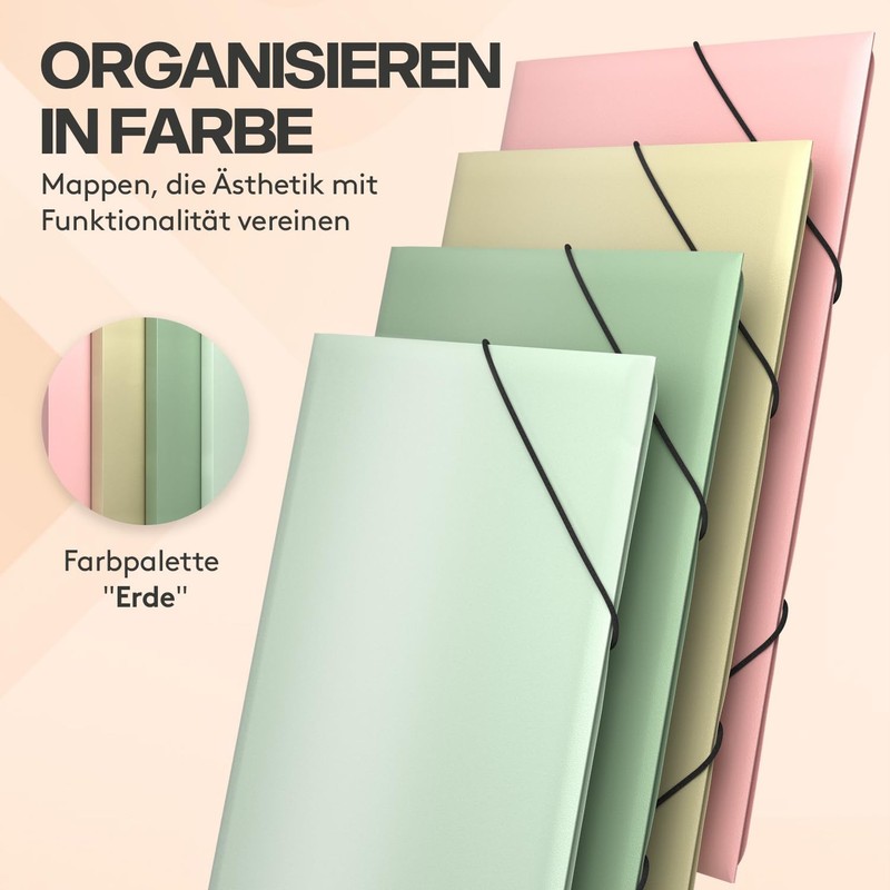 ACROPAQ - 8 x A4 Folder with Elasticated Corners -