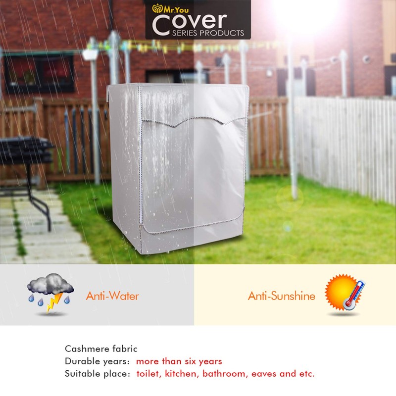 Washing Machine Cover Washer/Dryer Cover for Front-Loading Machine Waterproof Dustproof