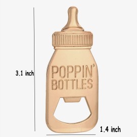 Yuokwer Set of 12 Bottle Opener Baby Shower Favor For Guest,Cute Poppin Bottle Shaped...