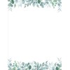 Great Papers! Stationery Letterhead, Elegant Eucalyptus, 8.5"x11", Printer Friendly, 50