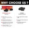 MEKER Quick Light Charcoal Briquettes, Charcoal Disk Lights, 33 mm