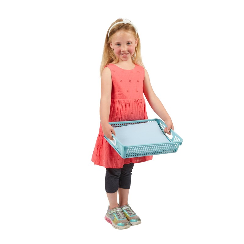 Really Good Stuff Plastic Desktop Paper Storage Baskets for Classroom