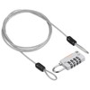 PATIKIL 1m Security Wire, 4-Digit Dial Lock, Cable Lock with