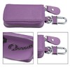 X AUTOHAUX Vehicle Remote Control Key Case Faux Leather Zip