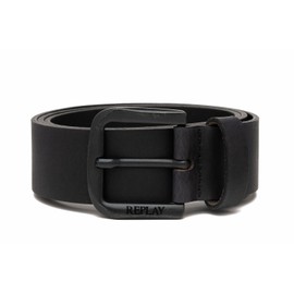 Replay Men's Leather Belt, Black 098