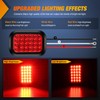 Nilight 5” X 3” Rectangular Trailer Tail Light 2 PCS