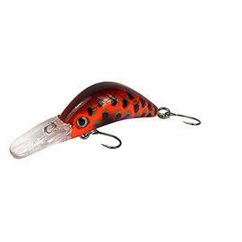 FTM Masu Security Wobbler 3 cm 1.6 g - Trout Wobbler for Spin Fishing for Trout, Trout Bait, Crankbait for Trout Fishing, Colour: Brown/Orange/Purple, Dark Dotted UV