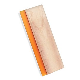 Screen Printing Squeegee, 75 Durometer Wooden Scraper Rubberwood Silk Print, for Printmaking Print Ink Machine 11.8 inch
