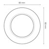 VoltShine Road LED Downlight Ring Set (3 Pieces) in Sophisticated