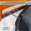 Heavy Duty Door Draft Stopper-Weighted Door Bottom Weather Stripping Noise