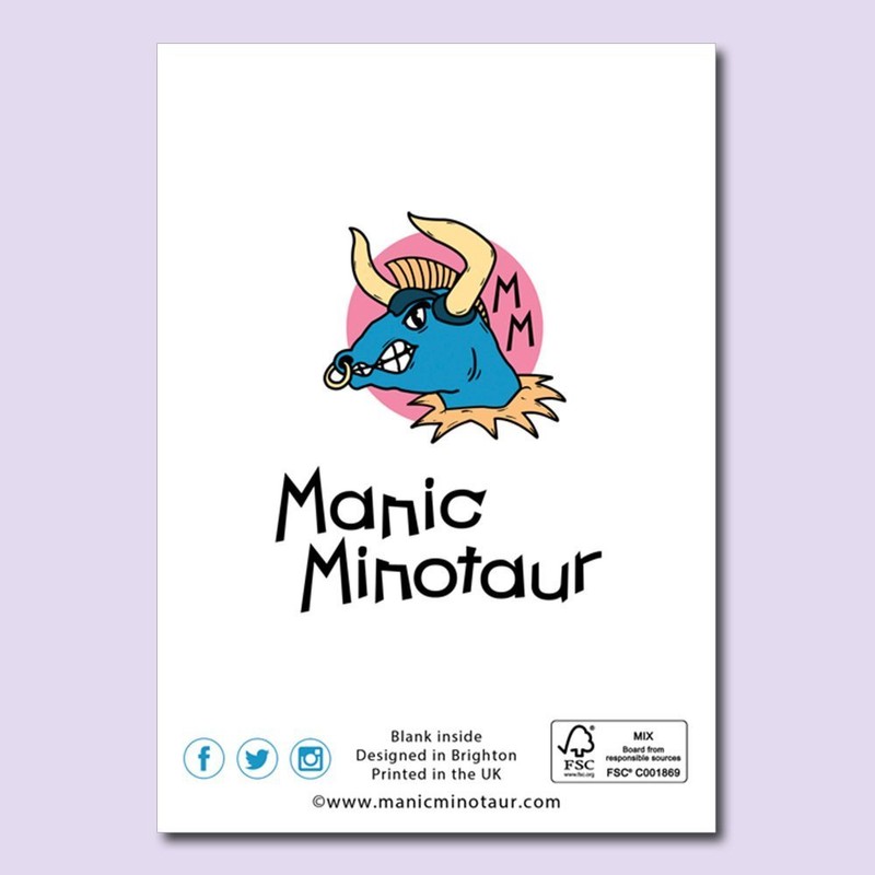 Rave Greeting Card/Birthday Card/Blank Card