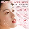 Collagen Night Wrapping Mask, Collagen Overnight Peel-Off Face Mask, Reduces
