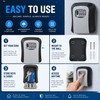Wall-Mounted Key Lock Box for Secure Access – Weather-Resistant 4-Digit