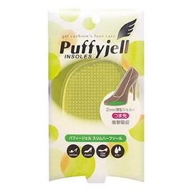 Puffy Gel Women's Insole, Slim Half Sole, Clear, One Size Fits Most, clear