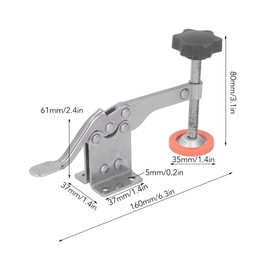 Toggle Clamp Heavy Duty Large Hold Down Clamp Hand Tool Quick Release Push Pull Stainless Steel for Hinge Positioning,Cabinet Door Wardrobe, Woodworking Opening Aids