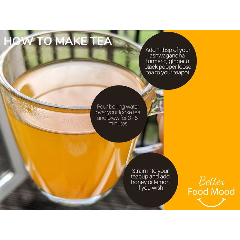 Better Food Mood Turmeric Ashwagandha Ginger Black Pepper Loose Leaf