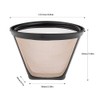 Coffee Filter Universal Permanent Basket-Style Coffee Filters Reusable Coffee Mesh