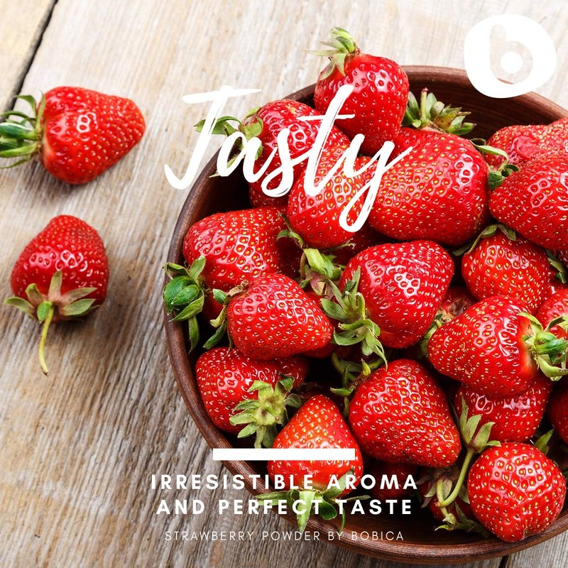 Organic Freeze Dried Strawberry Powder from Freeze Dried Strawberries, Rich