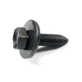 Retro-Motive #1888 Body Bolts & U-Nut Clips, Black Finish, M8-1.25 x 30mm Long - 13mm Hex (10 Piece Each)