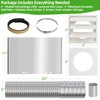6" Dryer Vent Kit with Hose/Duct Connector/Wall Plate, Dryer Vent