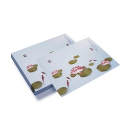 Tanshuqin 10 Pack Flower Envelopes 6.18 x 9.06 Inch Lotus Invitation Envelopes for Personalize Gift Cards, Wedding, Baby Shower, Mailing