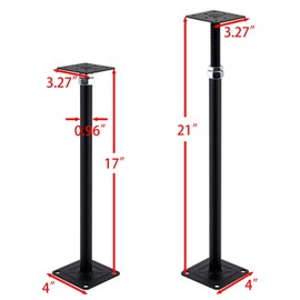 YMSZGBZG Adjustable Floor Jack Post 17-21" Range of Adjustment,Mini Screw Jack,Telescoping Jack for Temporary Support 2PACK.