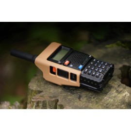 Baofeng UV-5R / BF-F9 - Flat Dark Earth Exoskeleton Cage - Textured Finish