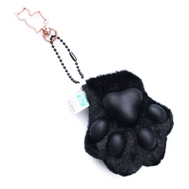 FLUFFYFUN Cute Plush Cat Paw Keychain, Hangbag backpack decorative, cat lovers gifts