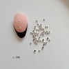 Nail Art Metal Stud Set, Gold & Silver Hemispherical Shape,