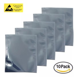 BattleBorn 10-Pack 10" x 14" ESD Anti-static Bags for Motherboard, Video Card, Electronics