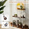 UNHO 3 Tiered XXL Plant Shelf Flower Stand Corner Storage