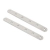 Sourcingmap 200mmx20mmx3mm Straight Flat Mending Repair Plate Fastener 2pcs