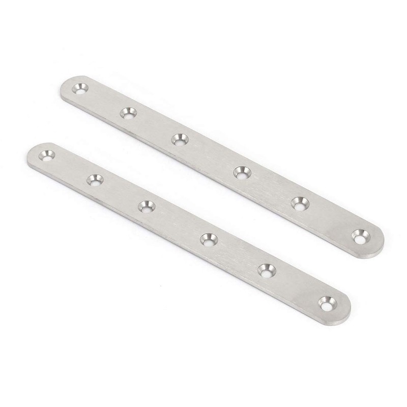 Sourcingmap 200mmx20mmx3mm Straight Flat Mending Repair Plate Fastener 2pcs