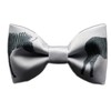 Cloud Rack Zebra Tax Stamp Bow Tie (Gray White)
