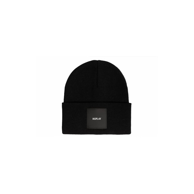 Replay Unisex Winter Hat, Black 098