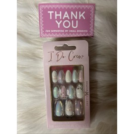 Pretty Woman Wedding I Do Crew Faux Nails 24 With glue Included