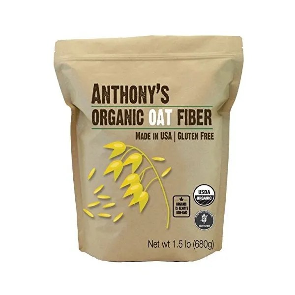 Orgánica Fibra De Avena De Anthony (1.5lb), Una Fibra Natura