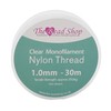 Clear Nylon Thread 1mm - Invisible String for Hanging Decorations,