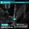 LIBRATON Four Spiral Flute Step Drill Bit, M35 Cobalt Unibit