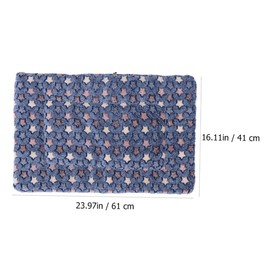 COLLBATH Winter Pet Sleeping Cushion Blanket Thickened Pet Mat for Dogs Cats Cozy Nest for All Year Use Star Design for Beds Cages Sofas More