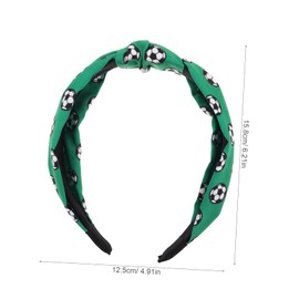 OATIPHO Football Headband Non-slip Design Twisted Knot Hairband for Game Day Stylish Soccer Accessory for Sports Fans and Athletic Wear