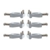 Unbranded 6Pack Electric Guitar Metal Strat Tremolo Bridge Saddles Fixing