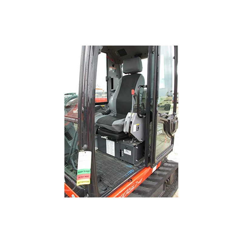 Durafit Seat Covers, Gray with Black Seat Covers for Kubota