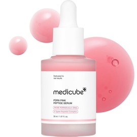 [medicube] PDRN Pink Peptide SerumㅣPink Glow SerumㅣSalmon DNA, Salmon PDRN, Peptides, Uneven Skintone, Glowy skin, Kbeauty, Korean Skincare:_Rose PDRN (Vegan)