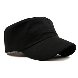 One Limitation Military Cap CP 002, Simple, Plain, Unisex, One Size Fits All, black