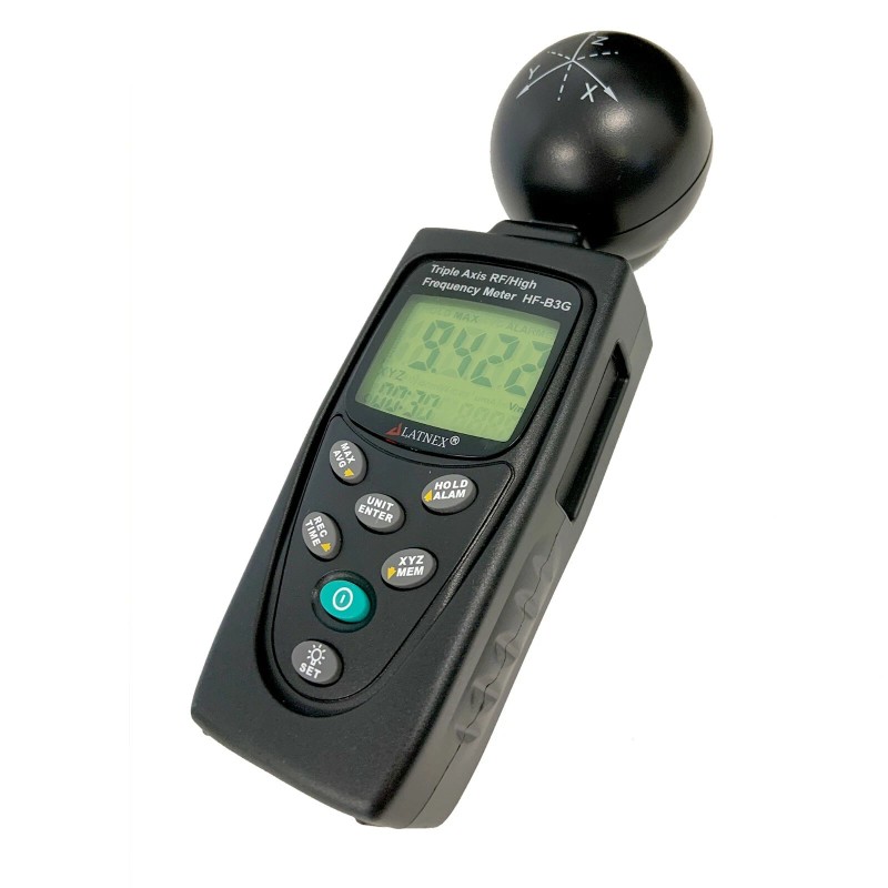 LATNEX HF-B3G 3-Axis RF EMF Meter and Detector Measuring EMF