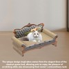 Retro Wooden-Tone Cat Sofa Bed, Durable Cardboard Cats House, Large