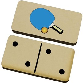 Azeeda 'Ping Pong Paddle' Domino Set & Box (DM00042591)