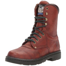 GEORGIA BOOT Eagle Light Work Boot, Russet Wildwood, Size 10(M)
