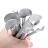 Caydo 8 Pieces Leather Tools Craft Half-Round Cutter Punch for